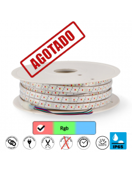 Tira de Led 220V Ac Smd2835 Bergamo 13W/m Ip65 Rgb - 25 Metros