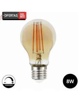 Bombilla LED Filamento Regulable 8W E27 A60