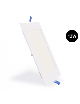 Panel Led Cuadrado Serie Slim 12W