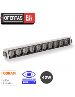 Foco Led Lineal Viena 40W (Ugr 17)