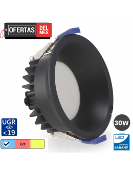Downlight Led Black Luxtar 30W