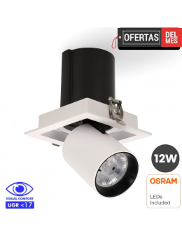 Foco Led Orientable Tube Square 12W