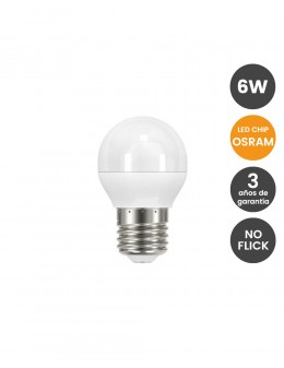 Bombilla LED 6W E27 G45 220º - OSRAM CHIP 