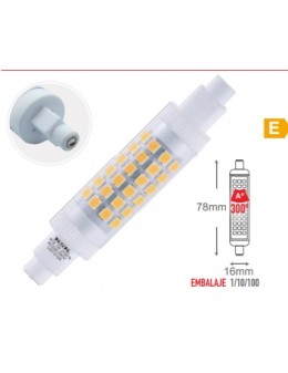 Bombilla R7S lineal 78mm  7W