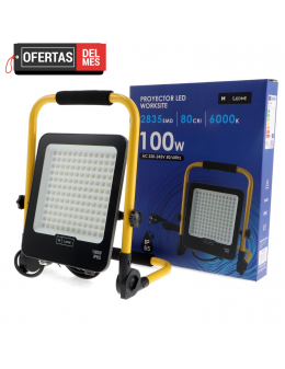 Foco Proyector Led Napoli Con Enchufe 100W