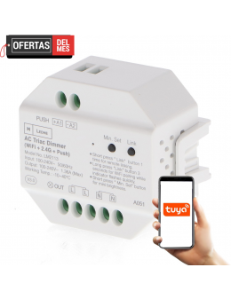 Regulador Led Triac Rf Compatible Con Pulsador Wifi