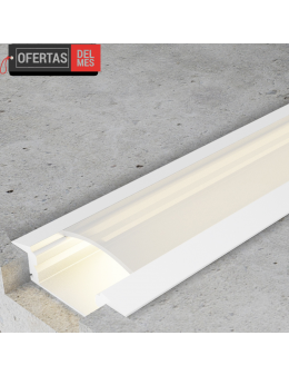 Perfil de Aluminio Sub Lacado Blanco - 2 Metros