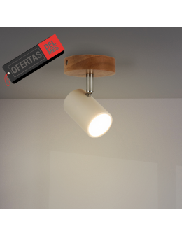 Lámpara de Techo Serie Wood 1 Focos Gu10