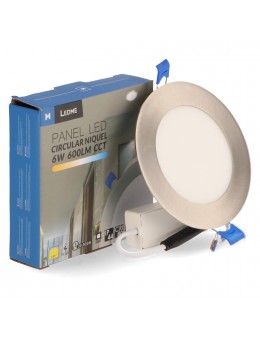 Panel Led Circular Níquel 6W Cct