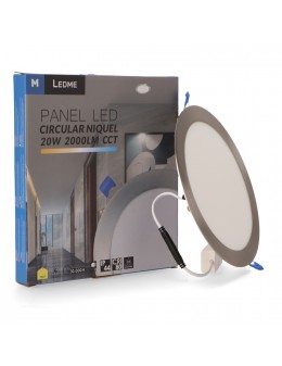 Panel Led Circular Níquel 20W Cct