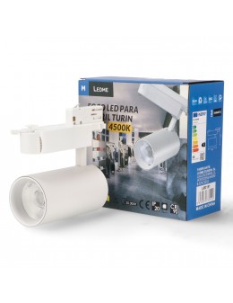 Foco Led Para Carril Blanco Turin 30W Trifásico 
