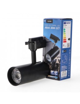 Foco Led Para Carril Black Aras 30W Monofásico Cct Negro