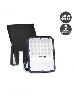 Foco Proyector Exterior SOLAR LED 50W con mando a distancia