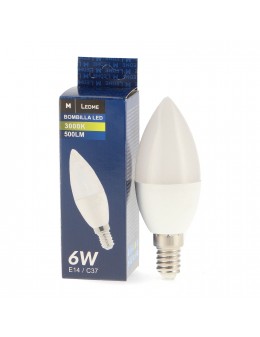 Bombilla Led C37 E14 6W