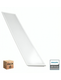 PACK 6 Panel LED 120x30 40W Philips Driver
