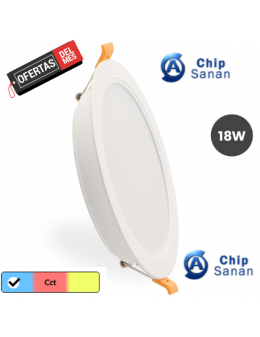 Downlight Led Circular Serie Advance 18W Cct
