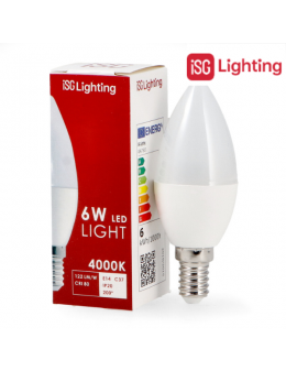 Bombilla Led C37 E14 6W
