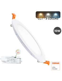 Downlight LED Circular 10W OSRAM CHIP Color Seleccionable