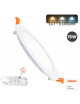 Downlight LED Circular 15W OSRAM CHIP Color Seleccionable